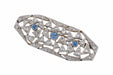 Broche BROCHE ART DECO DIAMANTS & SAPHIRS 58 Facettes BO/2201301