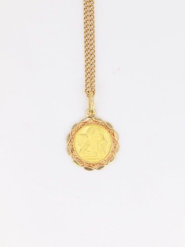 Pendentif Médaille religieuse ange 58 Facettes 802