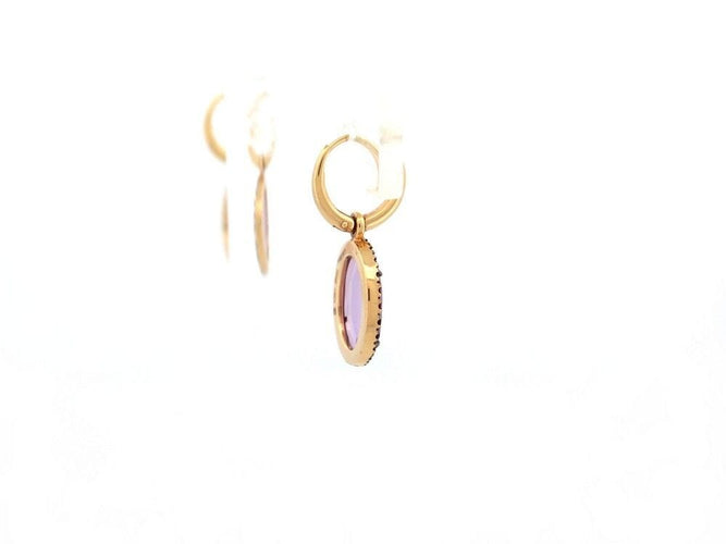 Boucles d'oreilles boucles d'oreilles POMELLATO colpo di fulmine amethyste or rose 18k 58 Facettes 255697