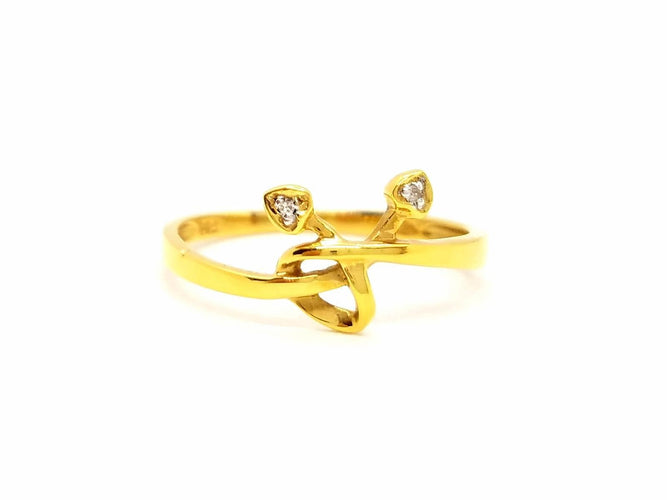 Bague 56 Bague Or jaune Diamant 58 Facettes 863489CD