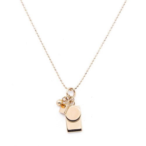 Collier Ginette NY Collier Pendentif Mini Ever Charm Necklace Or rose 58 Facettes 2322870CN