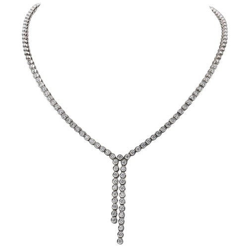 Collier Collier Rivière Or blanc Diamant 58 Facettes 2826007CN
