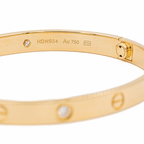 Bracelet Cartier Bracelet Jonc Love Or jaune Diamant 58 Facettes 2470645CN