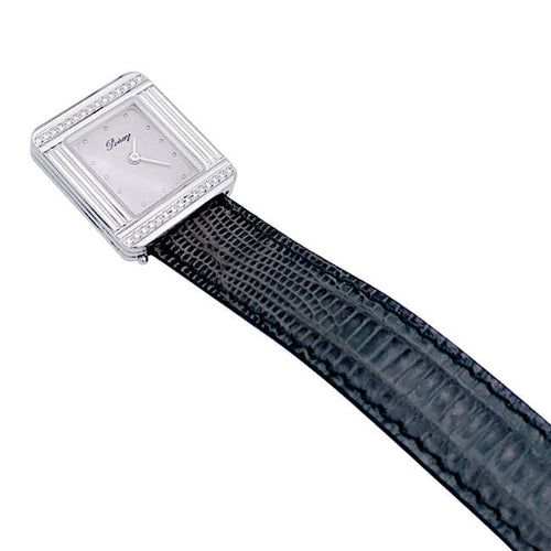 Montre Montre Poiray, "Ma Première", acier et diamants sur cuir. 58 Facettes 32519