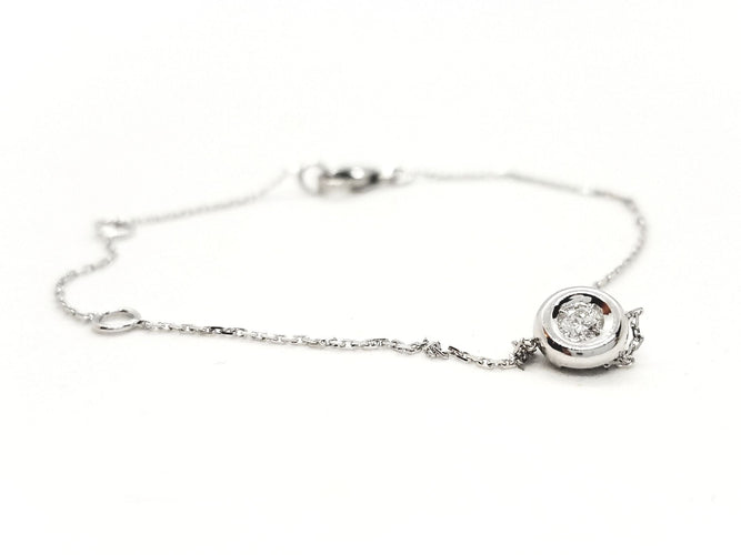 Bracelet Bracelet Or blanc Diamant 58 Facettes 579025RV