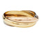 Bracelet Bracelet Cartier "Trinity" en or de trois tons. 58 Facettes 30810