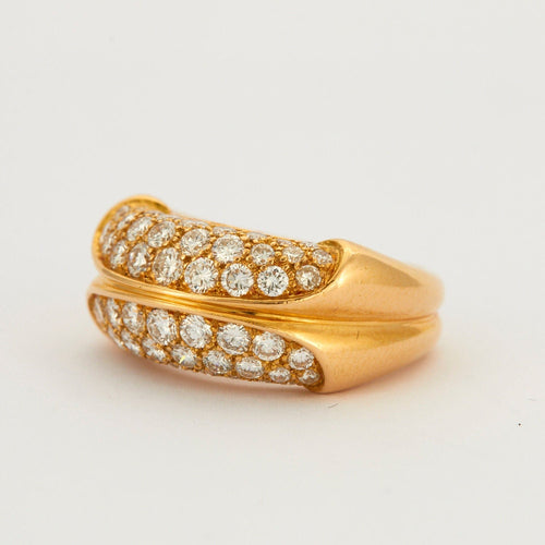 Bague 55 Bague jonc pavage Diamants 58 Facettes