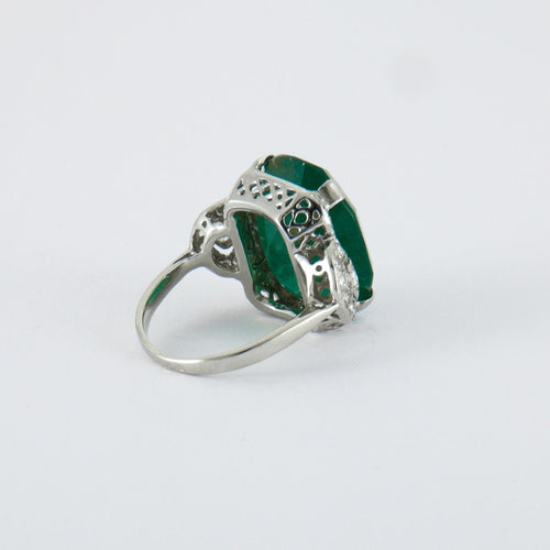 Bague 54 Bague Emeraude Diamants 58 Facettes ALGU23