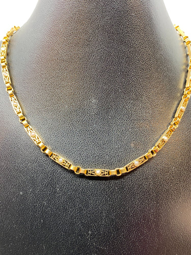 Collier Collier en or, perles fines 58 Facettes