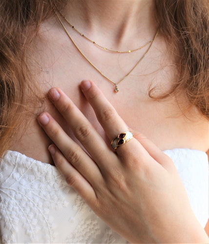 Bague MAUBOUSSIN bague NADIA rubis et nacre 58 Facettes 438