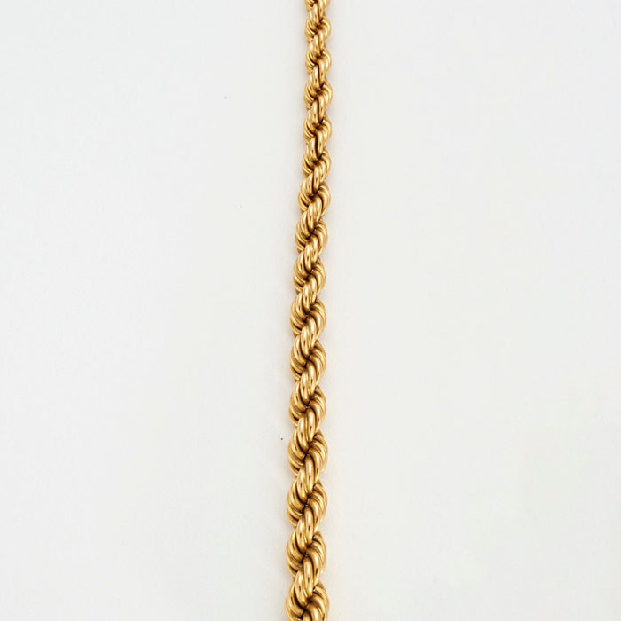 Collier Collier Vintage Chaine Corde Dégradé Or Jaune 18K 58 Facettes