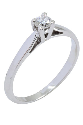 Bague 49 SOLITAIRE DIAMANT 0.13 CARAT 58 Facettes 047111