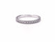 Bague 54 Demie alliance Or blanc 17 Diamants 58 Facettes ALL.MINI.576.1