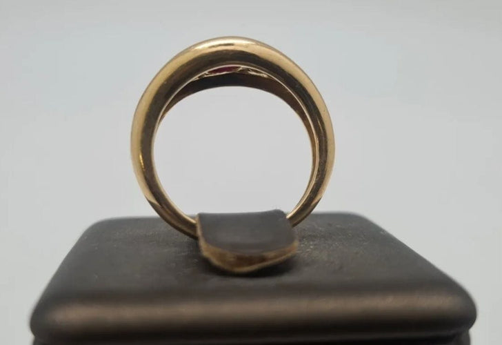 Bague 50 Bague en Or jaune, rubis, diamants 58 Facettes