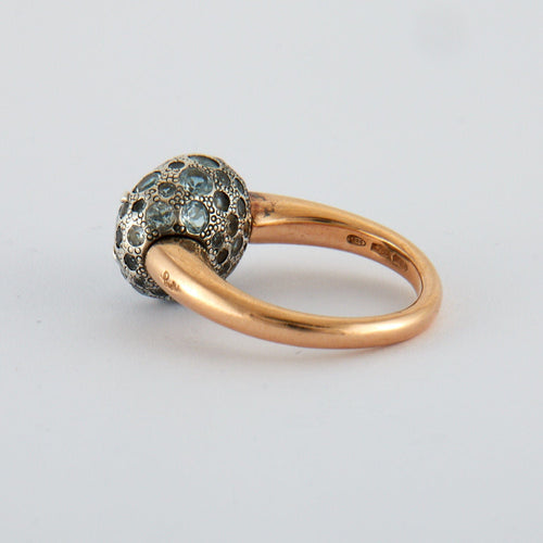 Bague 56 POMELLATO - Bague Aigues-marines 58 Facettes