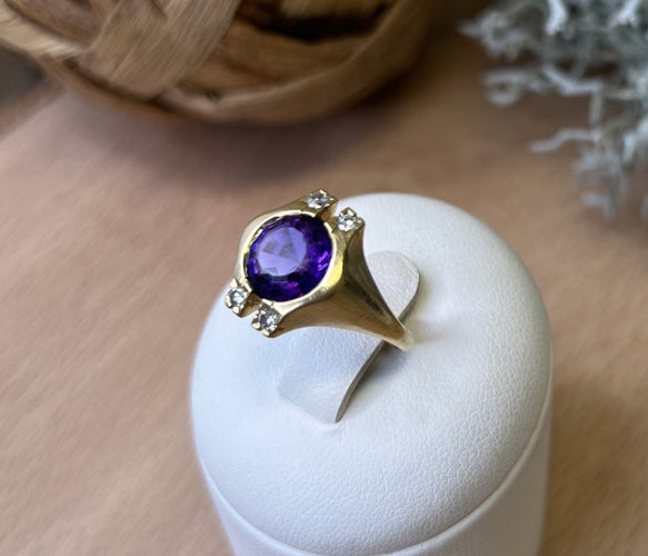 Bague Bague Améthyste et Diamants 58 Facettes 20400000418