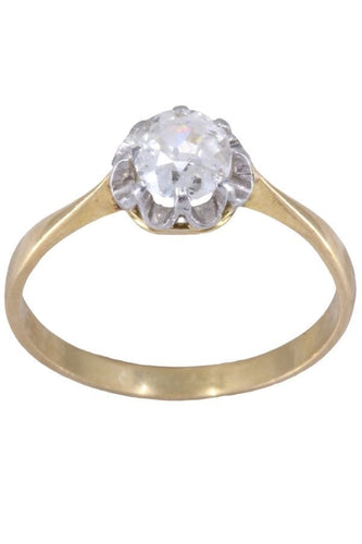 Bague SOLITAIRE ANCIEN DIAMANT 0.40 CARAT 58 Facettes 081871