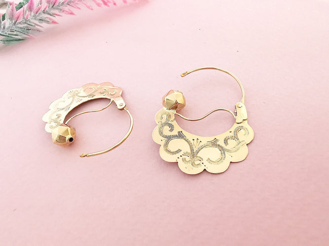 Boucles d'oreilles Boucles d'oreilles créoles Style Savoyarde 58 Facettes AA 1590