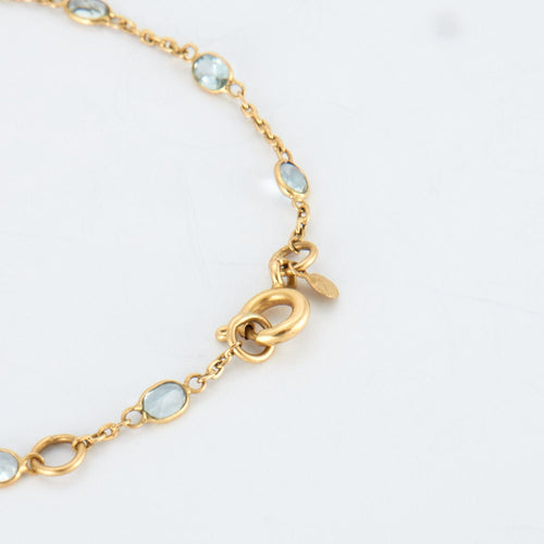 Bracelet Bracelet en Or jaune, Aigues-marines 58 Facettes EL19