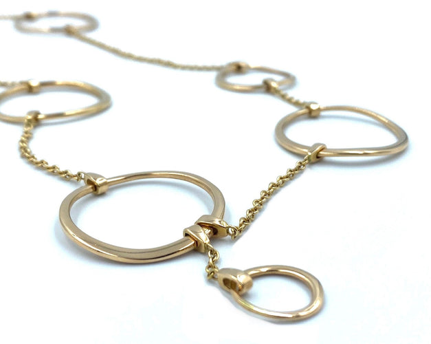 Collier Collier géométrique or rose 58 Facettes