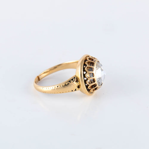 Bague 53 Bague Solitaire Diamant old mine cut 58 Facettes