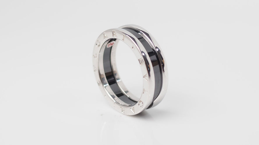 Bague 56 Bague Bulgari Argent Céramique 58 Facettes 32445