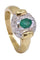 Bague 56 BAGUE ÉMERAUDE DIAMANTS 58 Facettes 075771