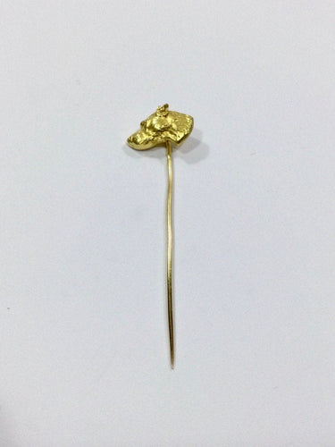Broche Epingle à Cravate En Or Tête De Chien 58 Facettes 961314