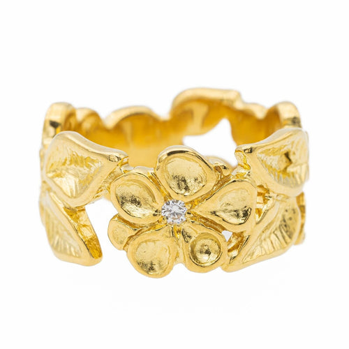 Bague 50 Bague Fleur Or jaune Diamant 58 Facettes 2675052CN