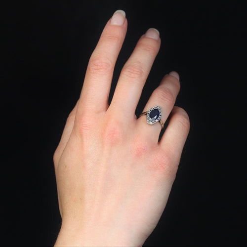 Bague 53 Bague art déco saphirs diamants navette 58 Facettes 23-144