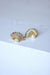 Boucles d'oreilles éventail vintage en or jaune, perle, saphir, rubis, émeraude 58 Facettes