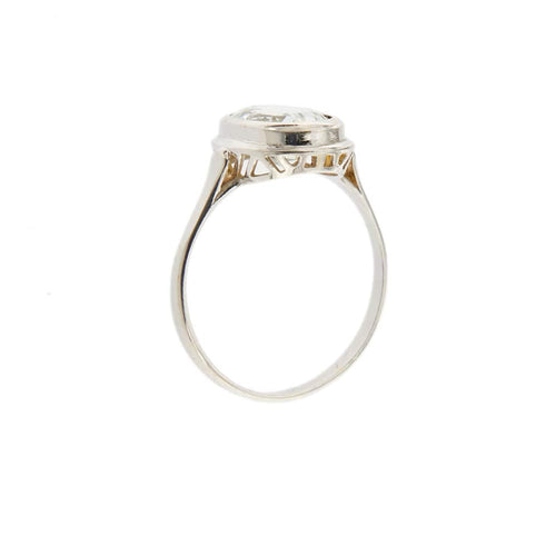 Bague 59 Bague Or blanc Aigue-marine 58 Facettes 27600