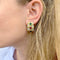 Boucles d'oreilles Boucles d'oreilles vintage, deux ors, pierres précieuses. 58 Facettes 32026