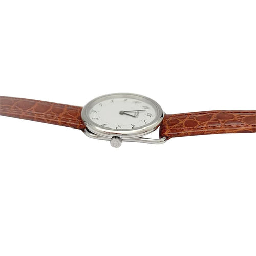 Montre Montre Hermès, "Arceau", acier, cuir. 58 Facettes 31974