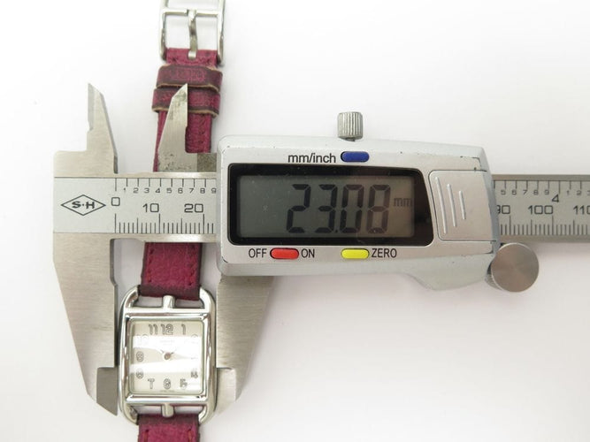 Montre montre HERMES cape cod pm 31mm quartz acier cuir double tour 58 Facettes 255637