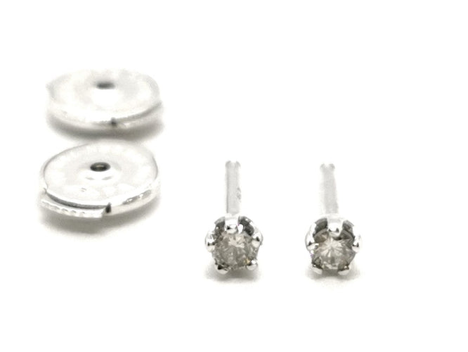 Boucles d'oreilles Boucles d'oreilles Puces Or blanc Diamant 58 Facettes 1597504CD