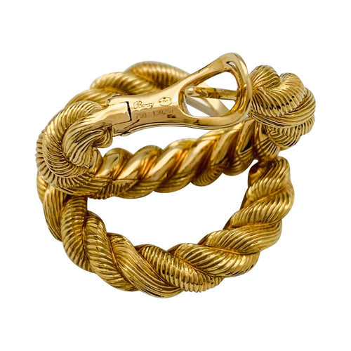 Boucles d'oreilles Boucles d'oreilles Poiray "Dune" en or jaune. 58 Facettes 31742