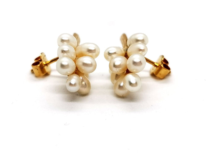 Boucles d'oreilles Boucles d'oreilles Or jaune Perle 58 Facettes 1091907CD