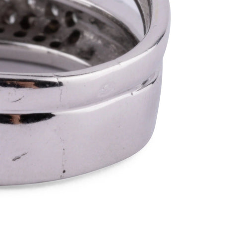 Bague Bague or gris, diamants 58 Facettes 1