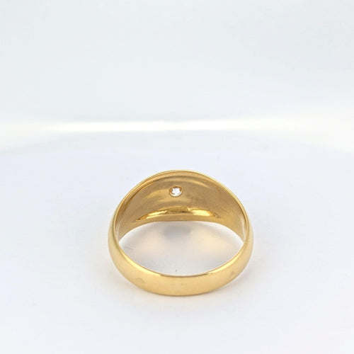 Bague Bague jonc en or jaune et diamant 58 Facettes 21151