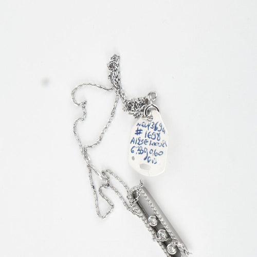 Collier Collier en Or Blanc & diamants 58 Facettes