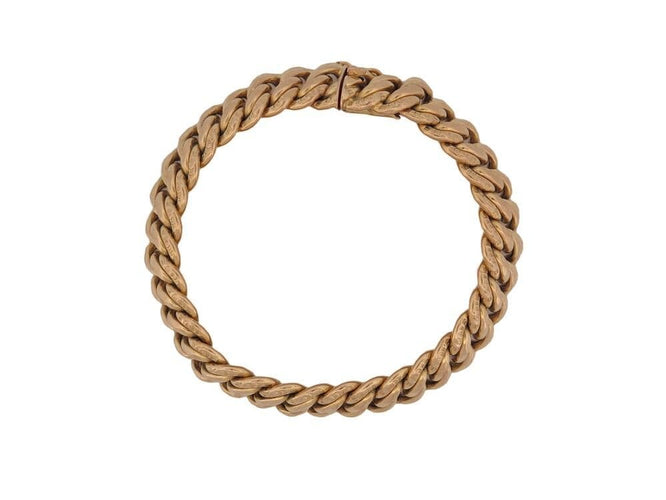 Bracelet bracelet maille americaine or jaune 18k 32gr t20 58 Facettes 250515