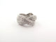 Bague 49 bague POIRAY tresse 4 rangs en or blanc 18k 128 diamants 2.3ct 58 Facettes 253649