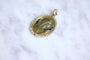 Pendentif Médaille ancienne en or, Vierge Marie, émail et perles 58 Facettes