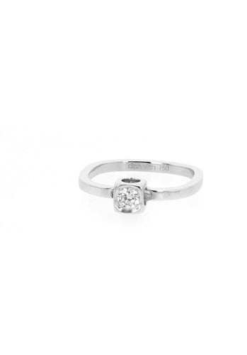 Bague 50 Bague DINH VAN Le Cube Diamant en Or Blanc 750/1000 58 Facettes 61834-57714