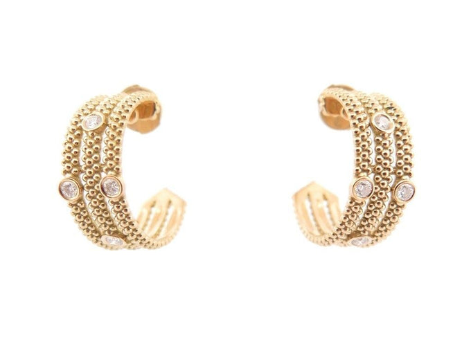 Boucles d'oreilles boucles d'oreilles MAUBOUSSIN le premier jour or jaune 18k diamants 58 Facettes 250585