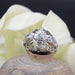 Bague 52 Bague dôme diamants vintage 58 Facettes 21-739