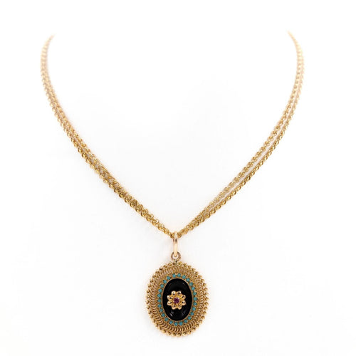 Collier Collier Sautoir Or jaune Rubis 58 Facettes 1655390CN