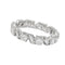 Bague 52 Alliance en or blanc et diamants. 58 Facettes 31224