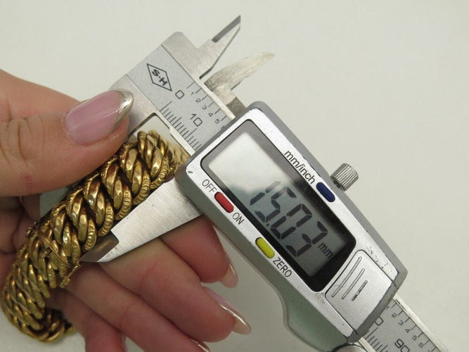 Bracelet bracelet maille americaine or jaune 18k 58 Facettes 257253